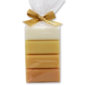 Schafmilchseife eckig 4x100g in Cello, Classic/Weihrauch/ Zirbe/Quitte 