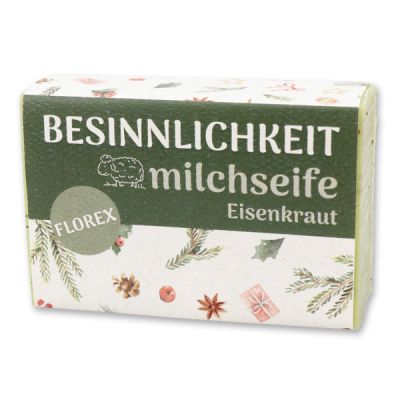 Schafmilchseife eckig 150g "Besinnlichkeit", Eisenkraut 