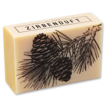 Schafmilchseife eckig 150g "Zirbenduft", Zirbe 