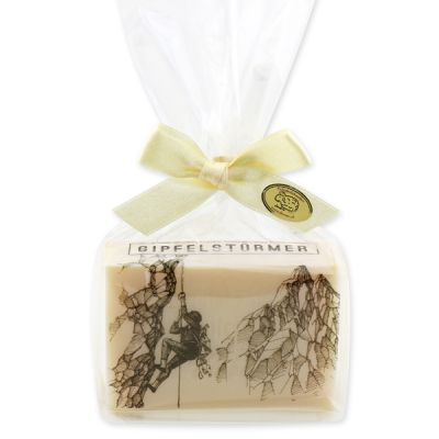 Sheep milk soap 150g packed in a cellophane bag "Gipfelstürmer", Swiss pine 