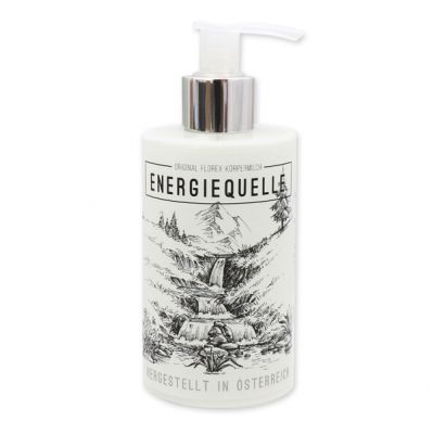 Bodymilk mit biologischer Schafmilch 250ml im Spender "Energiequelle", Edelweiß 