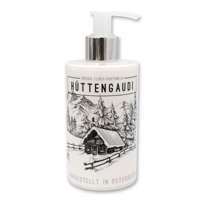 Bodymilk with organic sheep milk 250ml in a dispenser "Hüttengaudi", Christmas rose white 