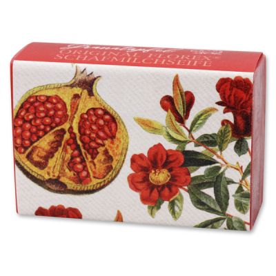 Schafmilchseife eckig 150g, Granatapfel 