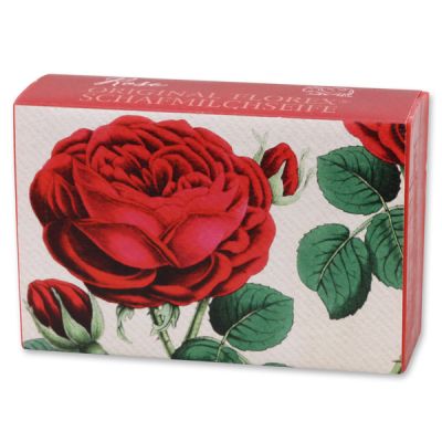 Schafmilchseife eckig 150g, Rose 