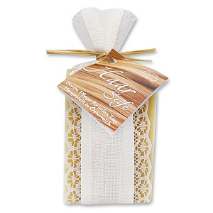 Special cold-stirred soap 100g decorated with a ribbon, Hair soap 