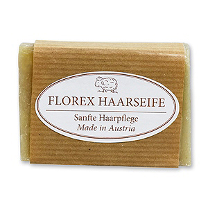 Special cold-stirred soap 100g wrapped with a brown paper, Hair soap 