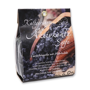 Spezialseife kaltgerührt 100g Papier-Tasche, Aktivkohle 