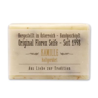 Cold-stirred soap 100g in Cello with transparent paper, Chamomile 