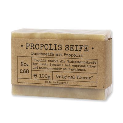 Spezialseife kaltgerührt 100g "Pure Soaps" in Cello, Propolis 