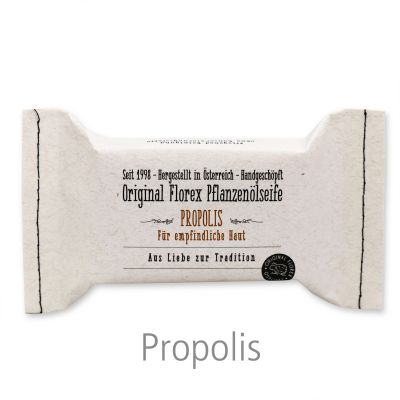 Kaltgerührte Spezialseife 100g im genähten Papierbeutel, Propolis 