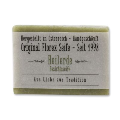Kaltgerührte Spezialseife 100g transparentes Papier, Heilerde 