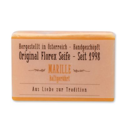 Cold-stirred soap 100g in cello with transparent paper, Apricot 