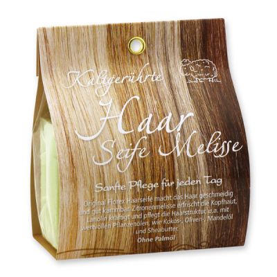 Special cold-stirred soap 100g packed in a bag, Hair soap melissa 