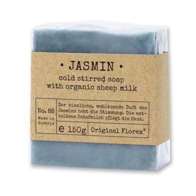 Kaltgerührte Schafmilchseife 150g in Cello "Pure Soaps", Jasmin 