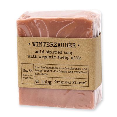Kaltgerührte Schafmilchseife 150g in Cello "Pure Soaps", Winterzauber 