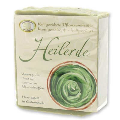 Cold-stirred sheep milk soap 150g with classic labelling, Healing earth 