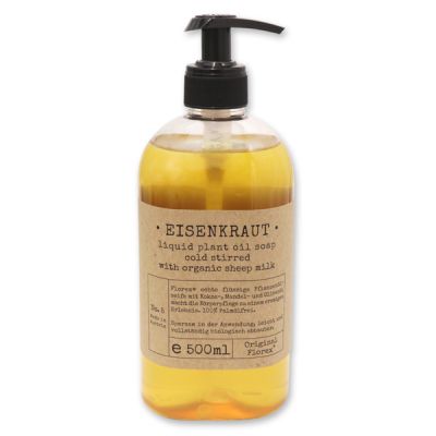 Real liquid vegetable oil soap with sheep milk 500ml "Pure Soaps", Verbena 