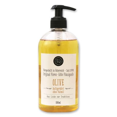 Real liquid vegetable oil soap with sheep milk 500ml, Olive 