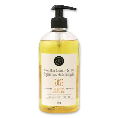 Real liquid vegetable oil soap with sheep milk 500ml, Rose 