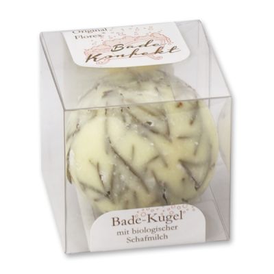Bath butter ball with sheep milk 50g in box, Spruce Needles/Swiss Pine 