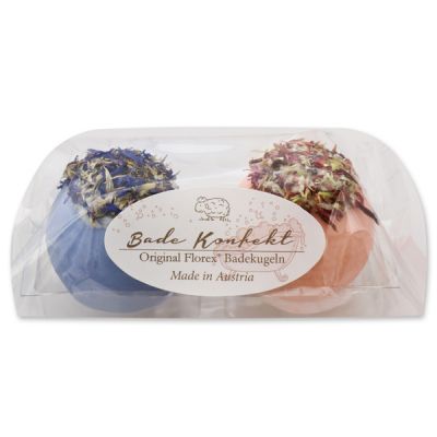 Badebutter-Kugel mit Schafmilch 50g in Cello, 2er Set 