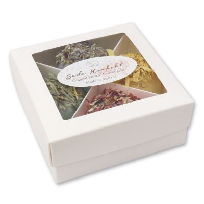 Badebutter-Kugel mit Schafmilch in einer Schachtel, 4er Set 