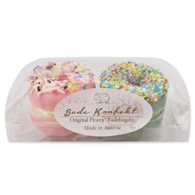 Badebutter-Donut mit Schafmilch 60g in Cello, 2er Set 