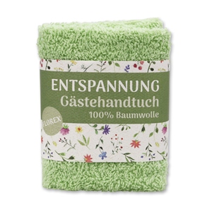 Waschtuch 30x30cm "Entspannung", grün 