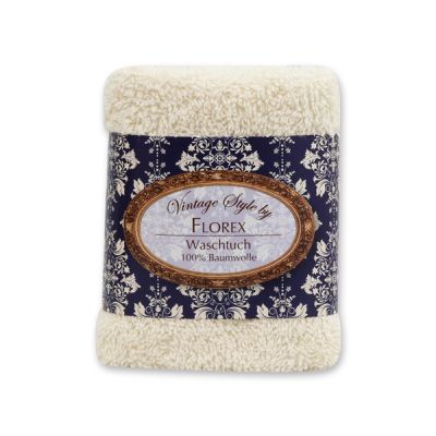Towel 30x30cm "Vintage-Motive 129", creme 