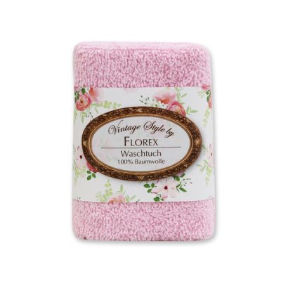Towel 30x30cm "Vintage-Motive 154", rose 