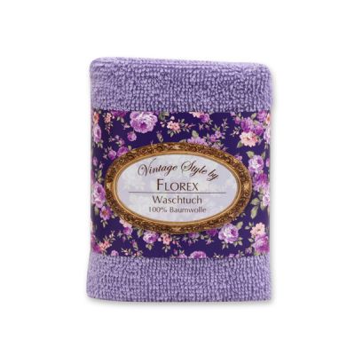 Towel 30x30cm "Vintage-Motive 173", lilac 