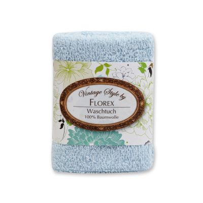 Towel 30x30cm "Vintage-Motive 63", blue 