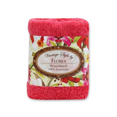 Towel 30x30cm "Vintage-Motive 71", pink 