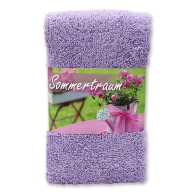 Gästehandtuch 30x50cm "Sommertraum", flieder 