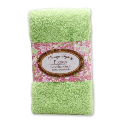 Towel 30x50cm "Vintage-Motive 162", green 