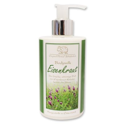 Bodymilk mit biologischer Schafmilch 250ml im Spender, Eisenkraut 