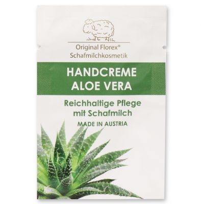 Handcreme mit biologischer Schafmilch 3ml Tester, Aloe Vera 