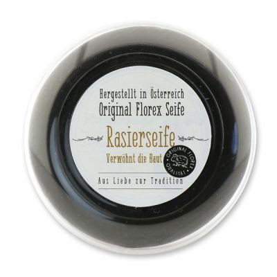 Shaving soap black with sheep milk 100g in a box with label, for men 