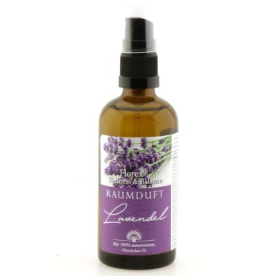 Raumduft 100ml im Sprühdispenser, mit 100% ätherischem Öl, Lavendel 