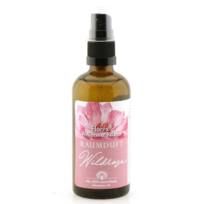 Raumduft 100ml im Sprühdispenser, mit 100% ätherischem Öl, Wildrose 
