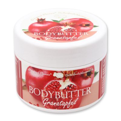 Body butter with organic sheep milk 125ml, Pomegranate 
