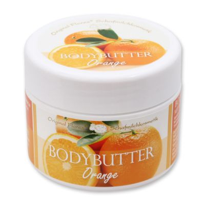 Body butter with organic sheep milk 125ml, Orange 