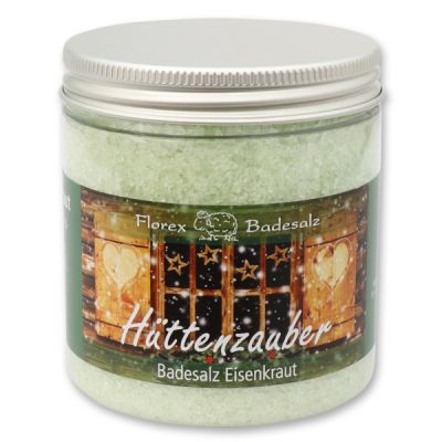 Bath salt 300g in a container "Hüttenzauber", Verbena 