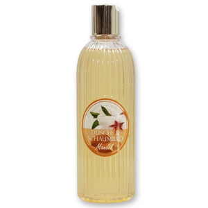 Dusch- & Schaumbad mit biologischer Schafmilch 330ml in der Flasche, Mandel 
