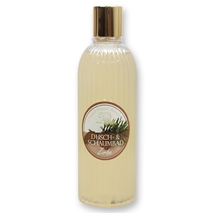 Dusch- & Schaumbad mit biologischer Schafmilch 330ml in der Flasche, Zirbe 