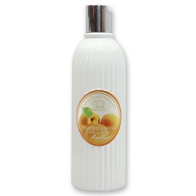 Shampoo hair&body with organic sheep milk 330ml in the bottle, Apricot 