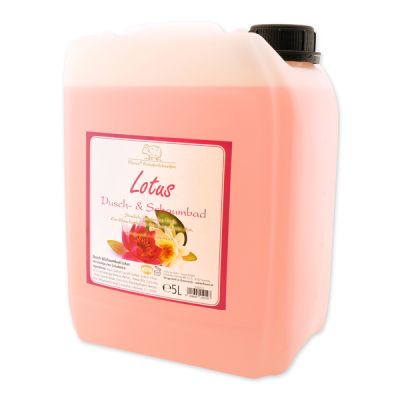 Dusch- & Schaumbad mit biologischer Schafmilch Nachfüller 5L im Kanister, Lotus 