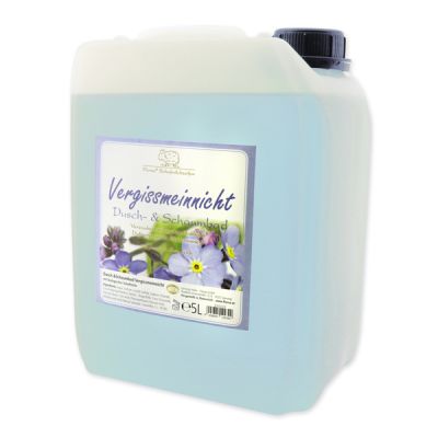 Dusch- & Schaumbad mit biologischer Schafmilch Nachfüller 5L im Kanister, Vergissmeinnicht 