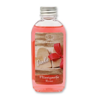 Liquid sheep milk soap 75ml "Danke", Rose 