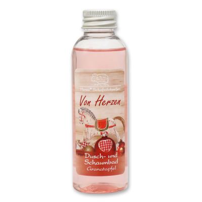 Dusch- und Schaumbad mit Schafmilch 75ml "Von Herzen", Granatapfel 